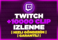 ⭐️[GARANTİLİ] TWİTCH 10000 KLİP İZLENME⭐️