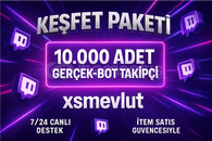 ⭐ [GARANTİLİ] Twitch 10.000 Takipçi ⭐