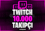 ⭐ [GARANTİLİ] Twitch 10.000 Takipçi ⭐