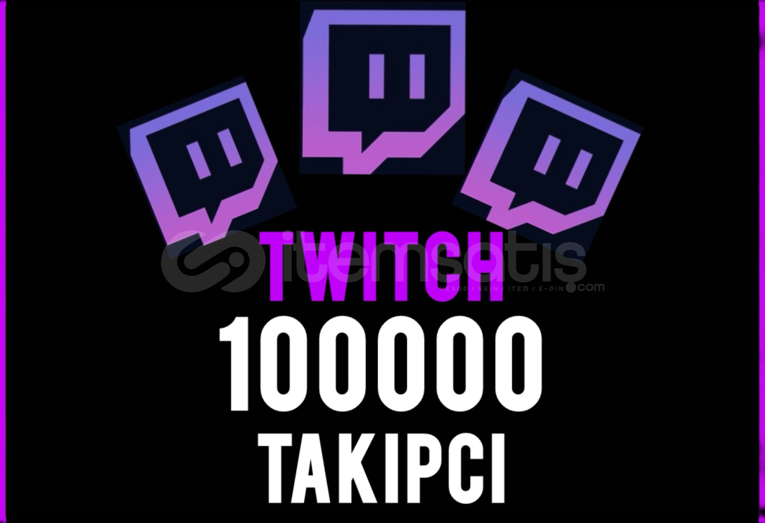 (GARANTİLİ) Twitch 100000 Takipçi (GARANTİLİ) Twitch 100000 Takipçi