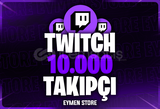 ⭐ [GARANTİLİ] Twitch 10.0000 Takipçi