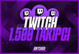 ⭐ [GARANTİLİ] Twitch 1500 Takipçi ⭐