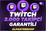 ⭐[GARANTİLİ] TWİTCH 2000 GERÇEK TAKİPÇİ⭐