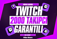 ⭐[GARANTİLİ] TWİTCH 2000 GERÇEK TAKİPÇİ⭐