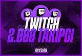 ⭐ [GARANTİLİ] Twitch 2000 Takipçi ⭐