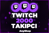 ⭐ [GARANTİLİ] Twitch 2000 Takipçi ⭐