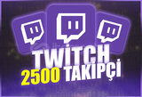 ⭐(GARANTİLİ) Twitch 2500 Takipçi