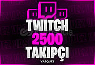 ⭐ [GARANTİLİ] Twitch 2500 Takipçi ⭐