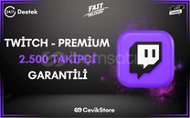 ⭐️[GARANTİLİ] TWİTCH 2.500 TAKİPÇİ | KALİTELİ⭐️