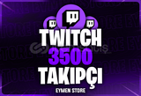 ⭐ [GARANTİLİ] Twitch 3500 Takipçi