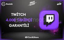 ⭐️[GARANTİLİ] TWİTCH 4.000 KALİTELİ TAKİPÇİ⭐️