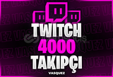 ⭐ [GARANTİLİ] Twitch 4000 Takipçi ⭐