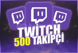 ⭐(GARANTİLİ) Twitch 500 Takipçi