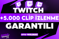 ⭐[GARANTİLİ] TWİTCH +5.000 CLİP İZLENME⭐