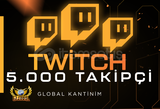 (GARANTİLİ) Twitch 5.000 Gerçek Takipçi