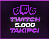 (GARANTİLİ) Twitch 5000 Gerçek Takipçi