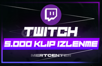 ⭐[GARANTİLİ] TWİTCH 5.000 KLİP İZLENME⭐