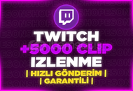 ⭐️[GARANTİLİ] TWİTCH 5000 KLİP İZLENME⭐️