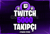 ⭐ [GARANTİLİ] Twitch 5000 Takipçi