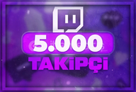 ⭐ [GARANTİLİ] Twitch 5000 Takipçi ⭐