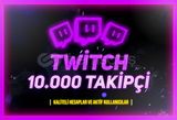 ⭐(GARANTİLİ) Twitch 10000 Takipçi aktıf kulanım