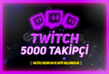 ⭐(GARANTİLİ) Twitch 5000 Takipçi aktıf kulanıcı