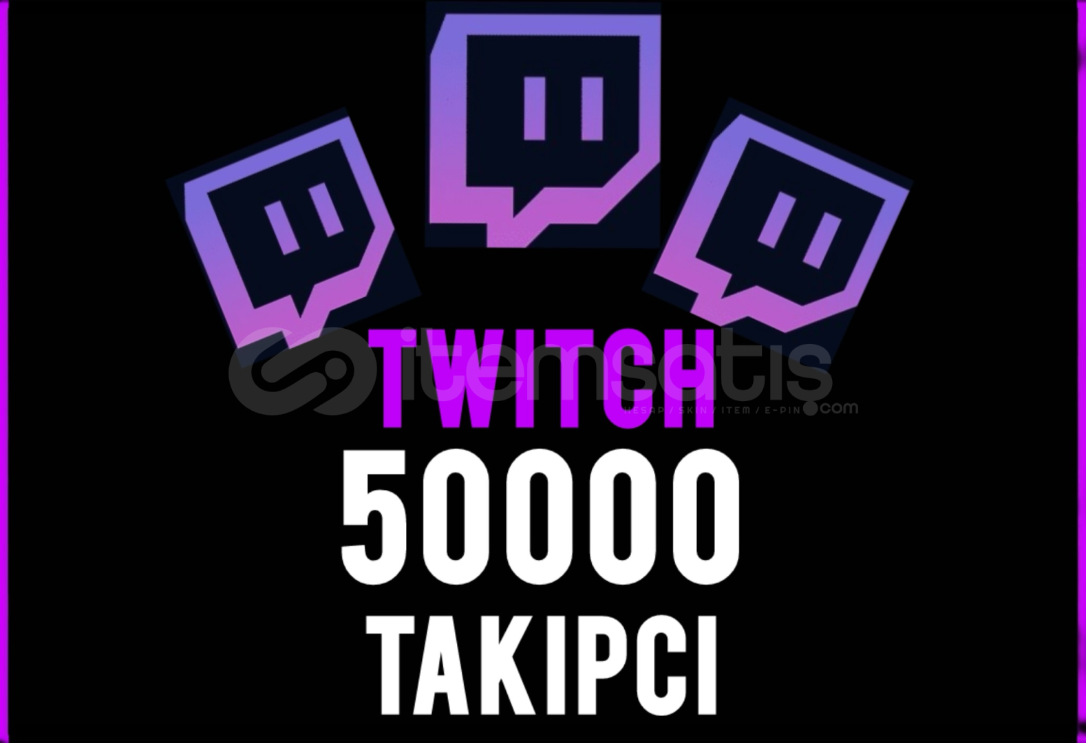(GARANTİLİ) Twitch 50000 Takipçi (GARANTİLİ) Twitch 50000 Takipçi