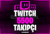 ⭐ [GARANTİLİ] Twitch 5500 Takipçi ⭐