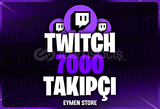⭐ [GARANTİLİ] Twitch 7000 Takipçi