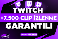 ⭐[GARANTİLİ] TWİTCH +7.500 CLİP İZLENME⭐