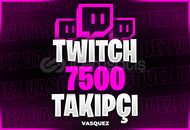 ⭐ [GARANTİLİ] Twitch 7500 Takipçi ⭐