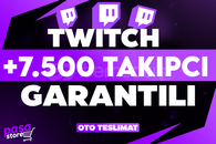 ⭐[GARANTİLİ] TWİTCH +7.500 TAKİPCİ⭐