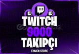 ⭐ [GARANTİLİ] Twitch 9000 Takipçi