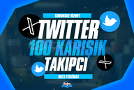 ⭐[GARANTİLİ] Twitter 100 Karışık Takipçi ⭐