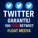 ⭐[GARANTİLİ] TWİTTER 100 TÜRK RETWEET ⭐