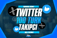 ⭐[GARANTİLİ] Twitter 100 Türk Takipçi ⭐