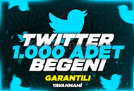 [Garantili] Twitter 1.000 Beğeni 