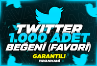 [Garantili] Twitter 1.000 Beğeni (Favori)