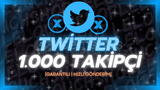 (GARANTİLİ) Twitter 1000 Gerçek Takipçi