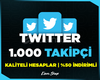 ⭐(GARANTİLİ) TWİTTER 1.000 GERÇEK TAKİPÇİ⭐