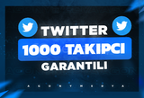 (GARANTİLİ) Twitter 1000 Gerçek Takipçi