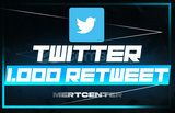 ⭐[GARANTİLİ] TWİTTER 1.000 RETWEET⭐