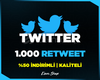 ⭐(GARANTİLİ) TWİTTER 1.000 RETWEET⭐