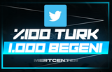 ⭐[GARANTİLİ] TWİTTER 1.000 TÜRK BEĞENİ⭐