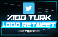 ⭐[GARANTİLİ] TWİTTER 1.000 TÜRK RETWEET⭐
