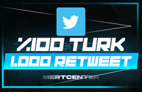 ⭐[GARANTİLİ] TWİTTER 1.000 TÜRK RETWEET⭐