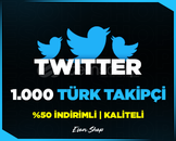 ⭐(GARANTİLİ) TWİTTER 1.000 TÜRK TAKİPÇİ⭐
