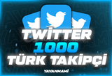 [Garantili] Twitter 1.000 Türk Takipçi