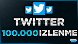 ⭐[GARANTİLİ] TWITTER 100.000 GERÇEK İZLENME