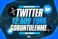 ⭐[GARANTİLİ] Twitter 12.500 Gerçek İzlenme⭐